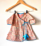 Paisley Print Angrakha Dress