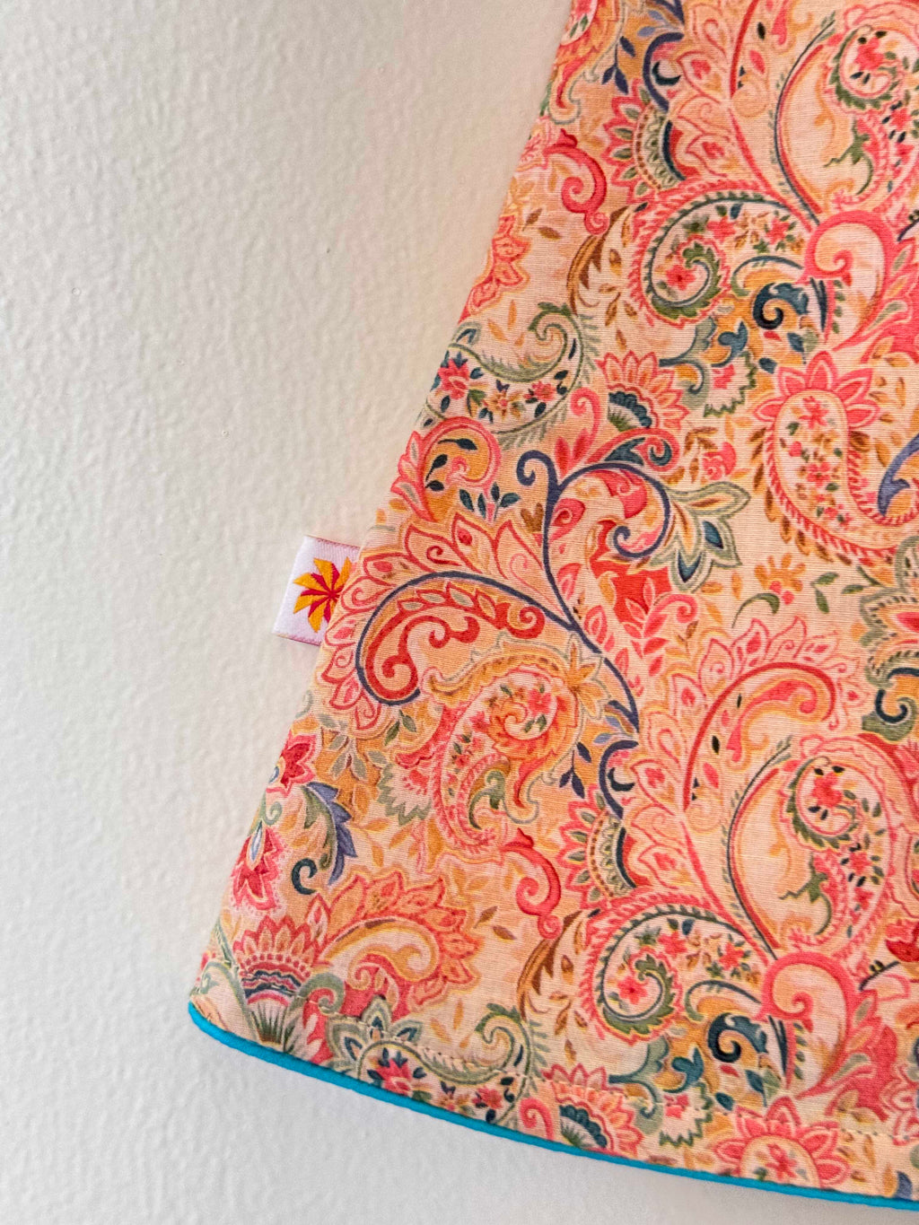 Paisley Print Angrakha Dress