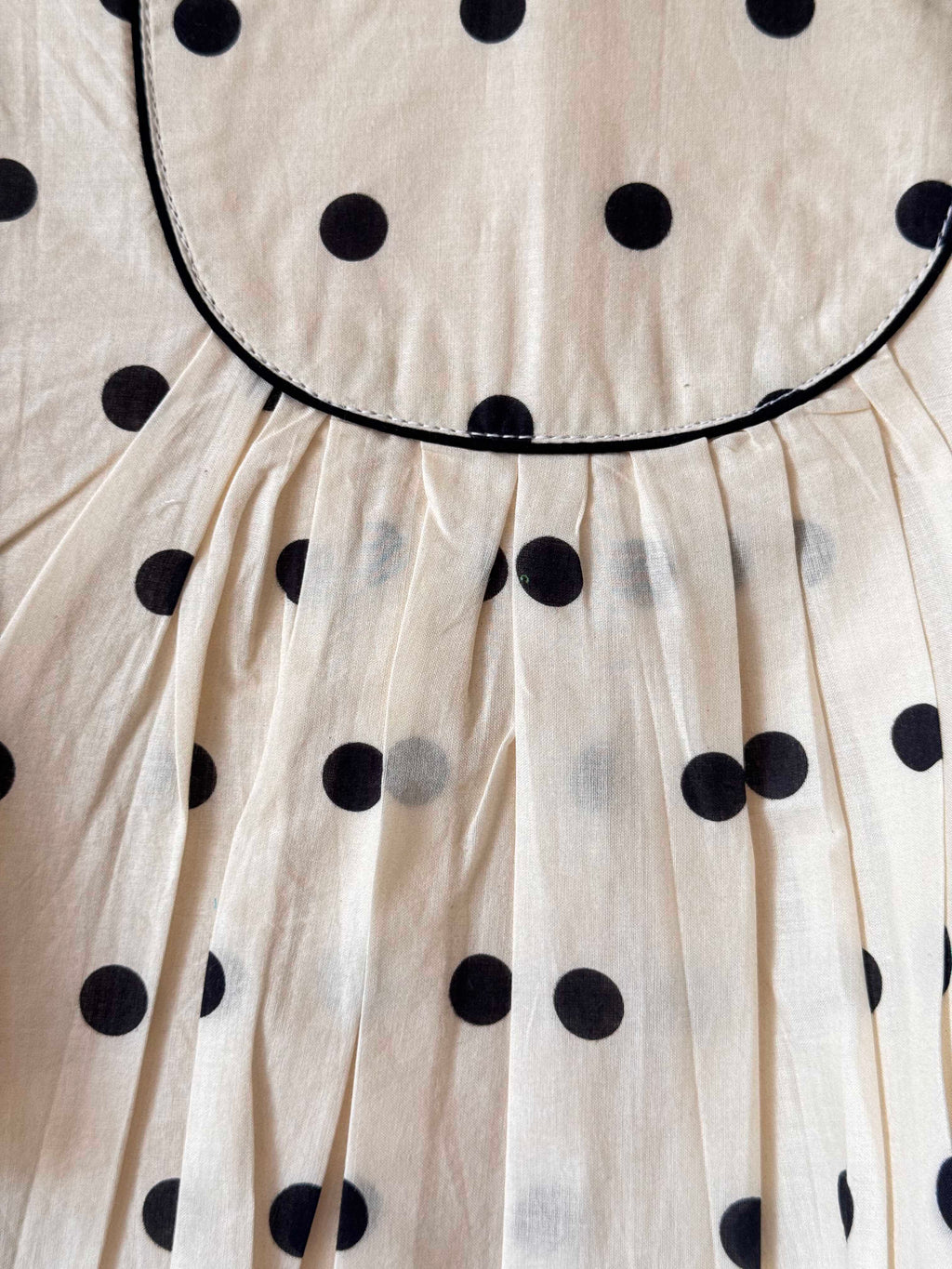 Girls Pure Cotton Polka Dot A-Line Dress