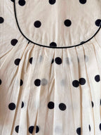 Girls Pure Cotton Polka Dot A-Line Dress