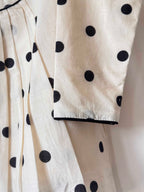 Girls Pure Cotton Polka Dot A-Line Dress