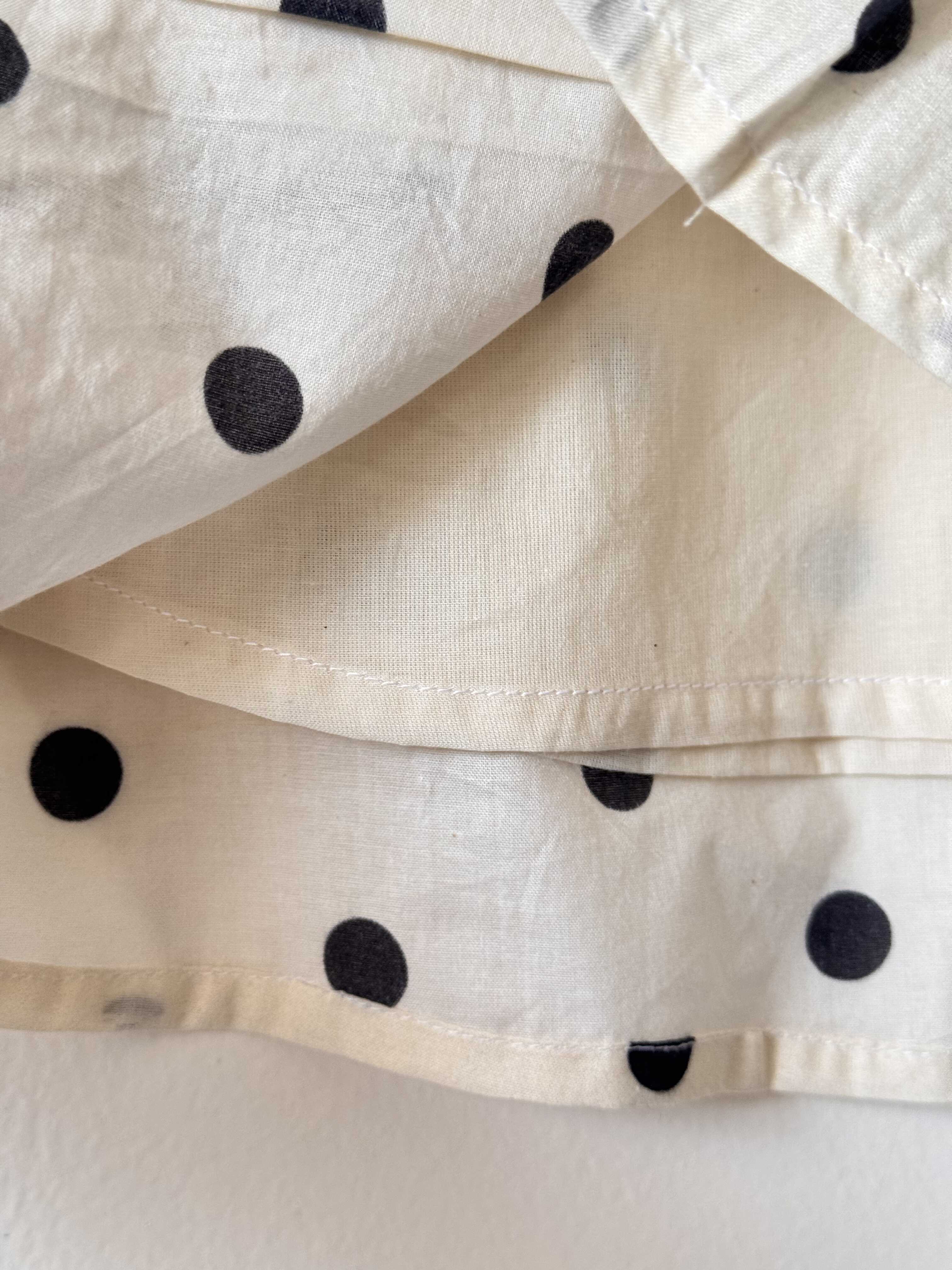 Girls Pure Cotton Polka Dot A-Line Dress