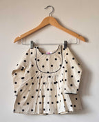 Girls Pure Cotton Polka Dot A-Line Dress
