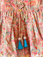 Baby Girl Paisley Puffed Sleeve Dress