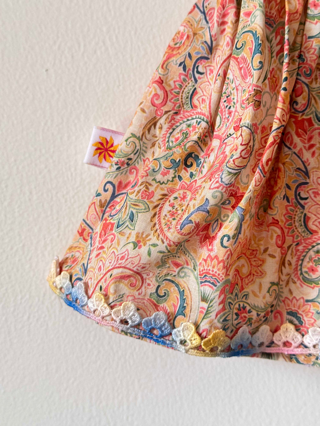 Baby Girl Paisley Puffed Sleeve Dress