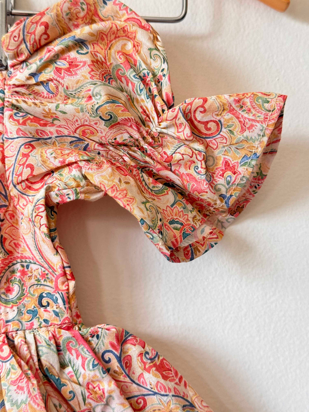 Baby Girl Paisley Puffed Sleeve Dress
