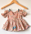 Baby Girl Paisley Puffed Sleeve Dress