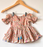 Baby Girl Paisley Puffed Sleeve Dress