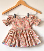 Baby Girl Paisley Puffed Sleeve Dress