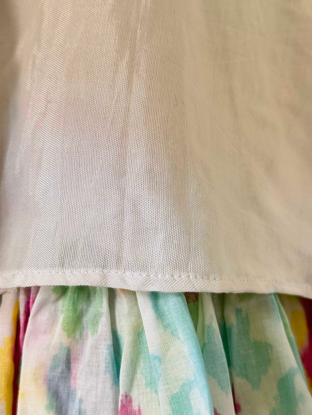 Multi Colour Tie-Dye Tiered Dress