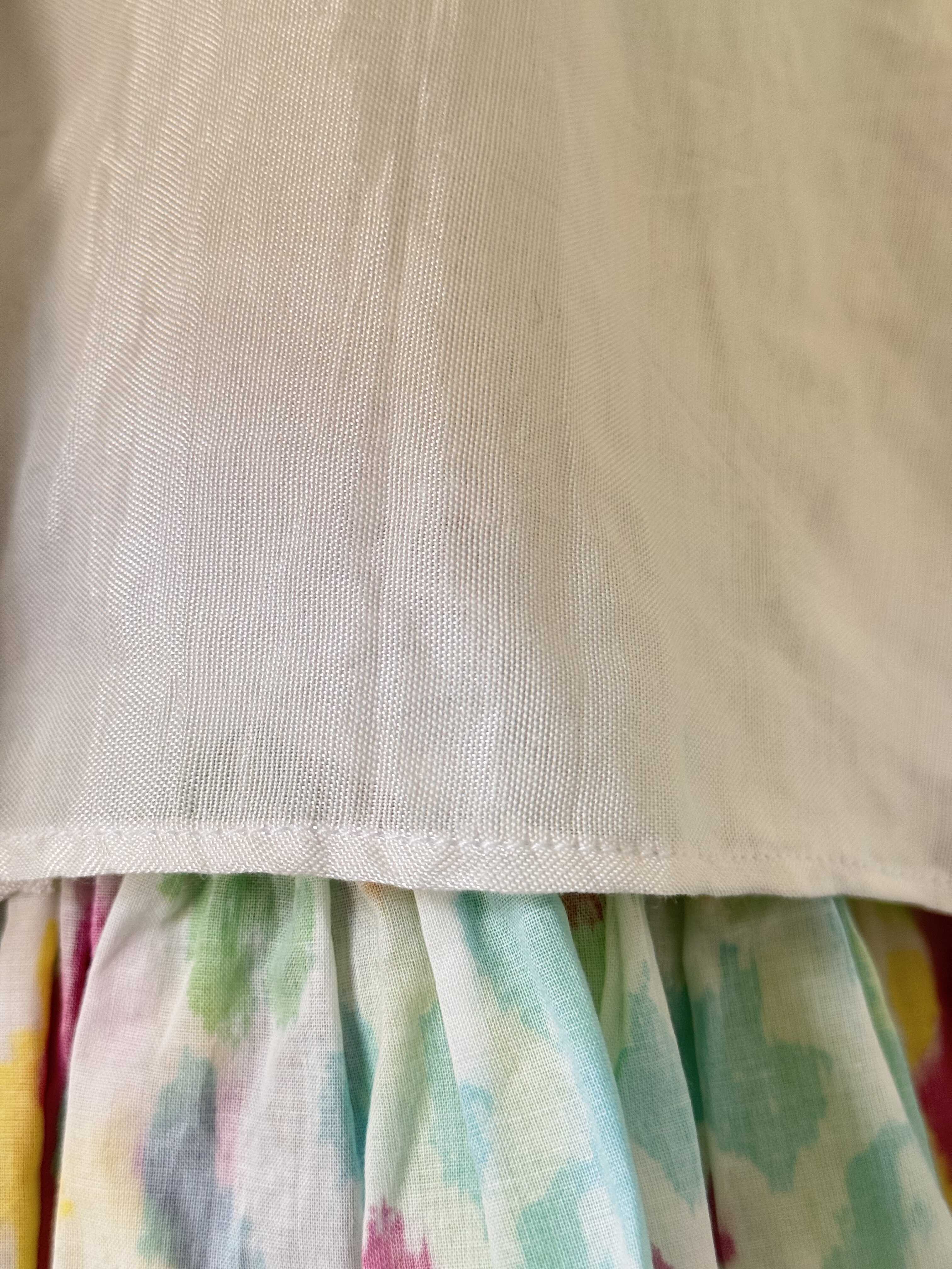 Multi Colour Tie-Dye Tiered Dress