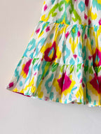 Multi Colour Tie-Dye Tiered Dress