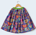 Cute Motif Printed lehenga Choli set with Contrast Collar