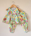 Multi-Colour Tie-Dye Dhoti Set