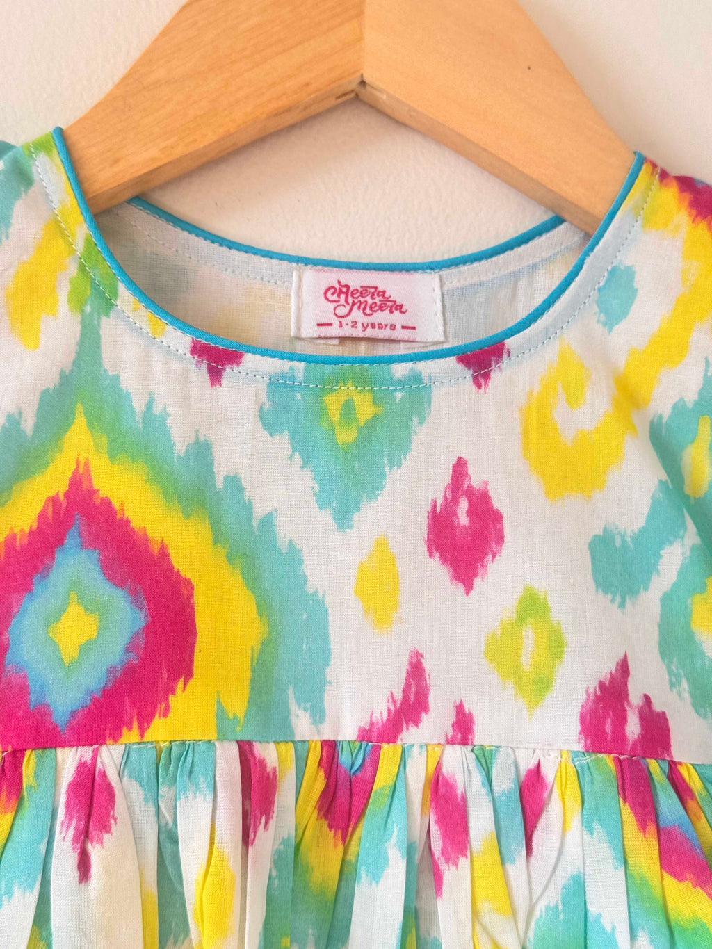 Multi-Colour Tie-Dye Dhoti Set