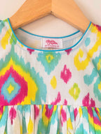 Multi-Colour Tie-Dye Dhoti Set