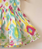 Multi-Colour Tie-Dye Dhoti Set