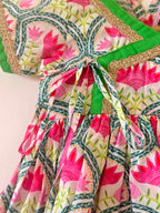 Baby Girl Floral printed Dhoti Set