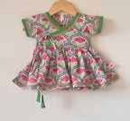 Baby Girl Floral printed Dhoti Set