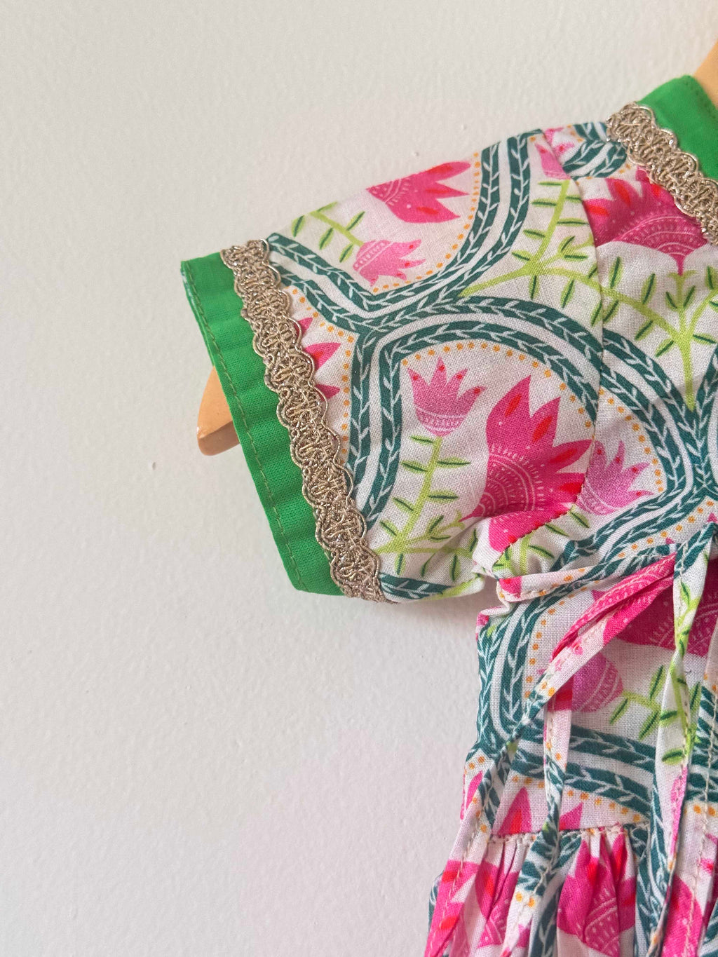 Baby Girl Floral printed Dhoti Set
