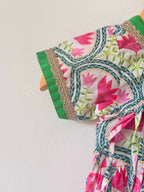 Baby Girl Floral printed Dhoti Set