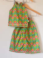 Girl Printed Halter Neck Co-Ord Set