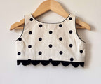 Cute Polka Dot Lehenga Choli Set