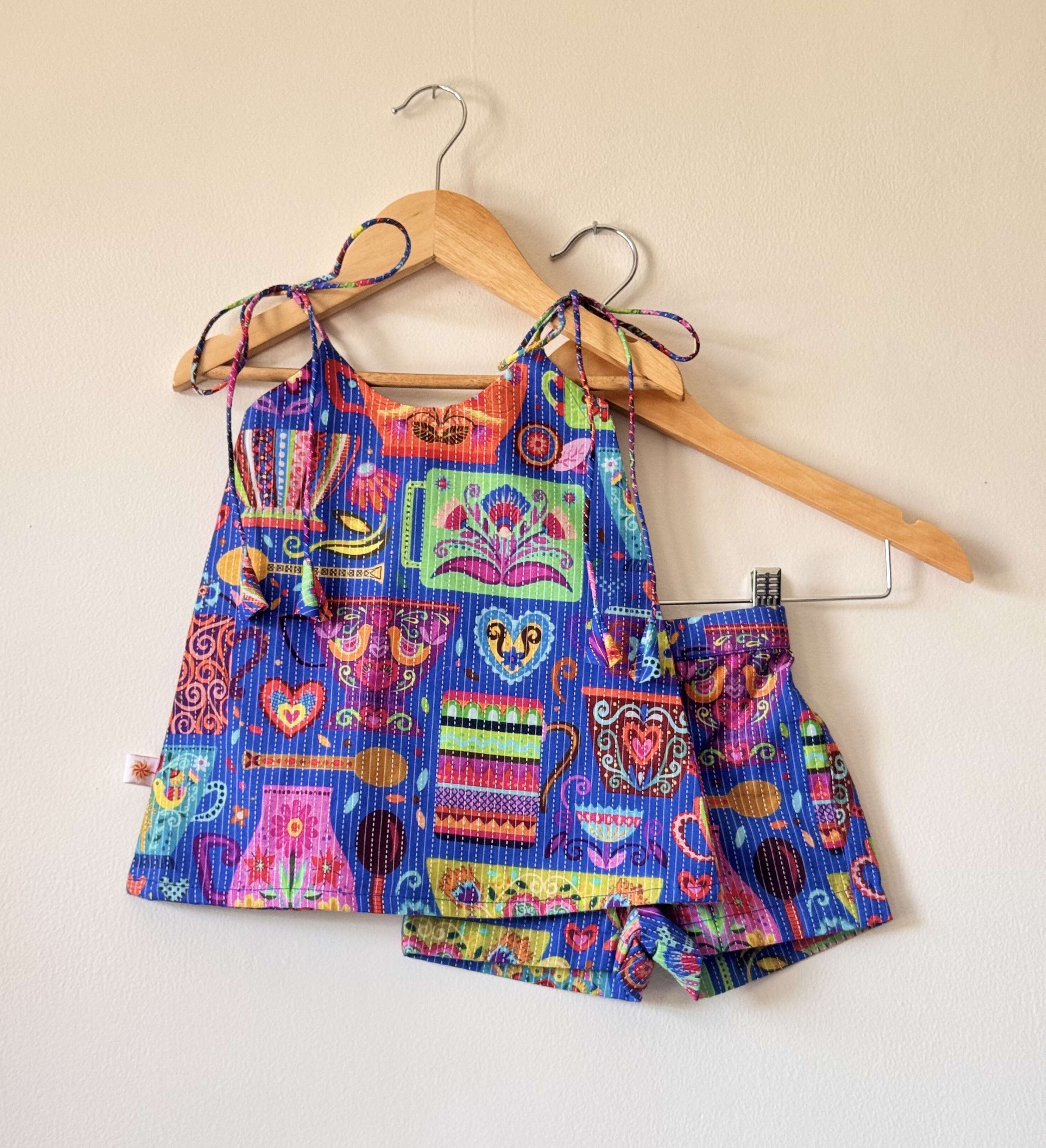 Multi Colour Cotton Kantha Printed Co-Ord Set