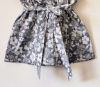 Grey Pure Cotton Floral Print Dress