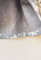 Grey Pure Cotton Floral Print Dress