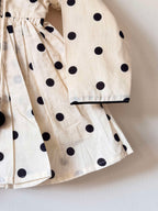 Pure Cotton Polka Dot Angrakha Kurti Set