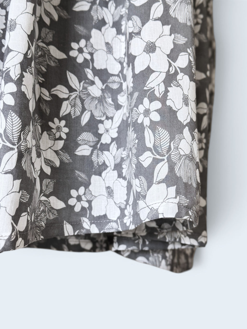 Cotton Printed Nursing & Maternity Dress with Long Puffed Sleeve