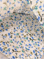 Baby Girl Blue Floral Cotton Bodysuit Dress
