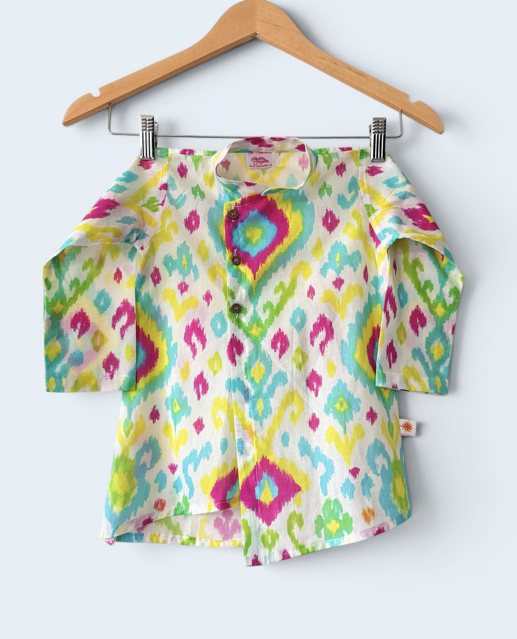 Boys Multi-Color Tie Dye Kurta Pajama Set