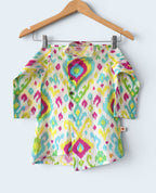 Boys Multi-Color Tie Dye Kurta Pajama Set