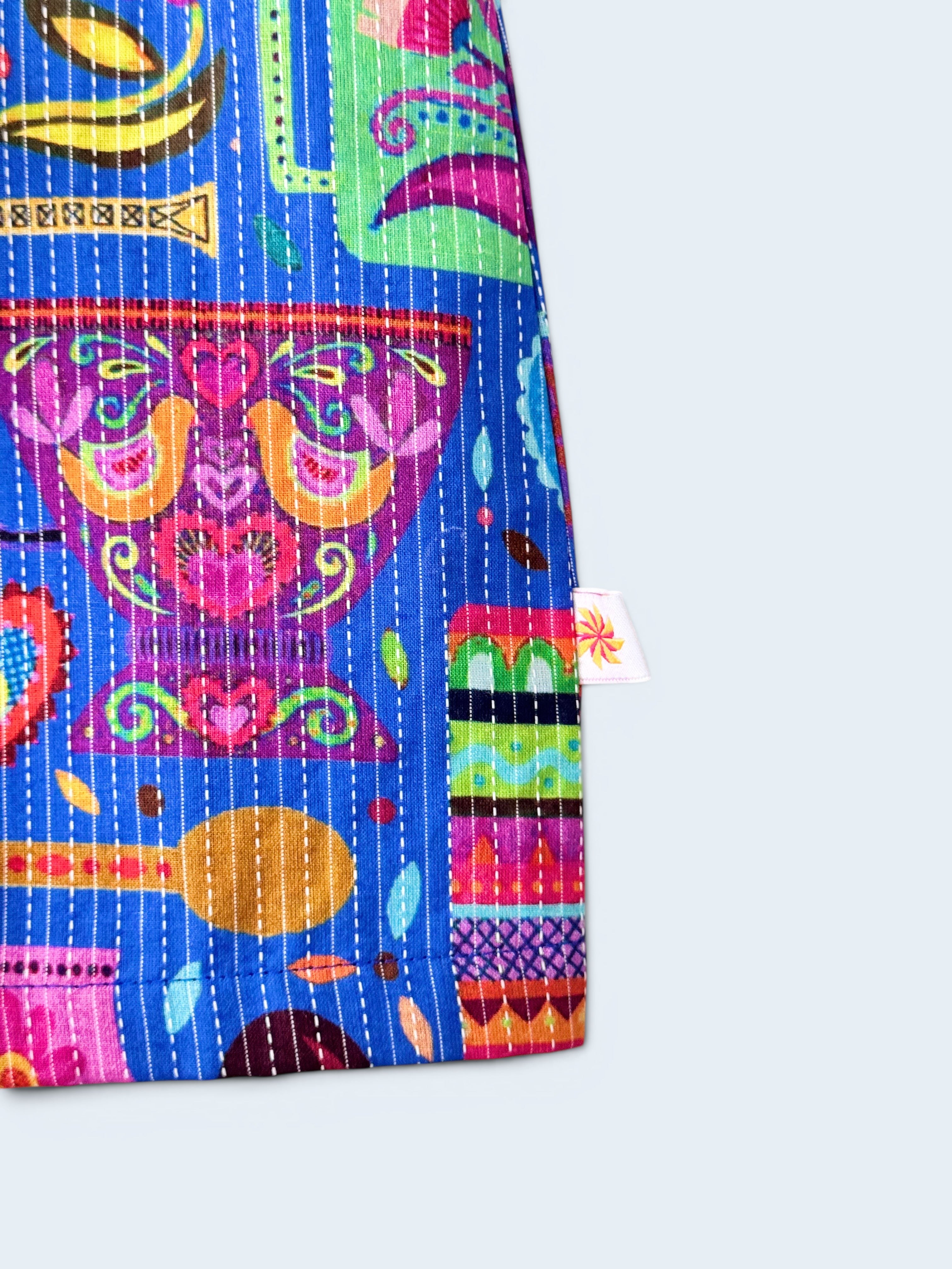 Boys 100% Cotton Kurta Pajama with Printed Bandi Set