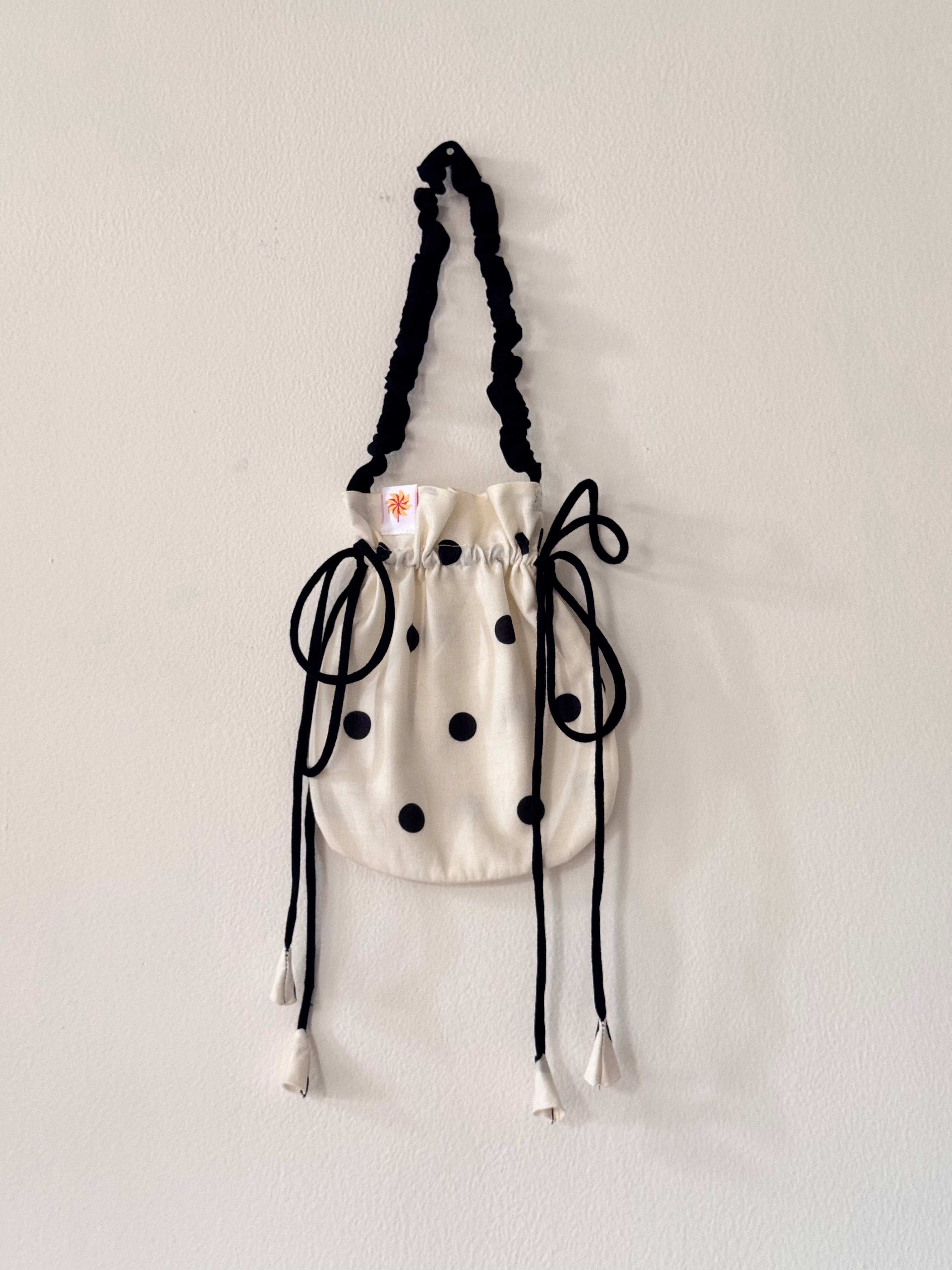 Polka Dot Potli / Drawstring Bag