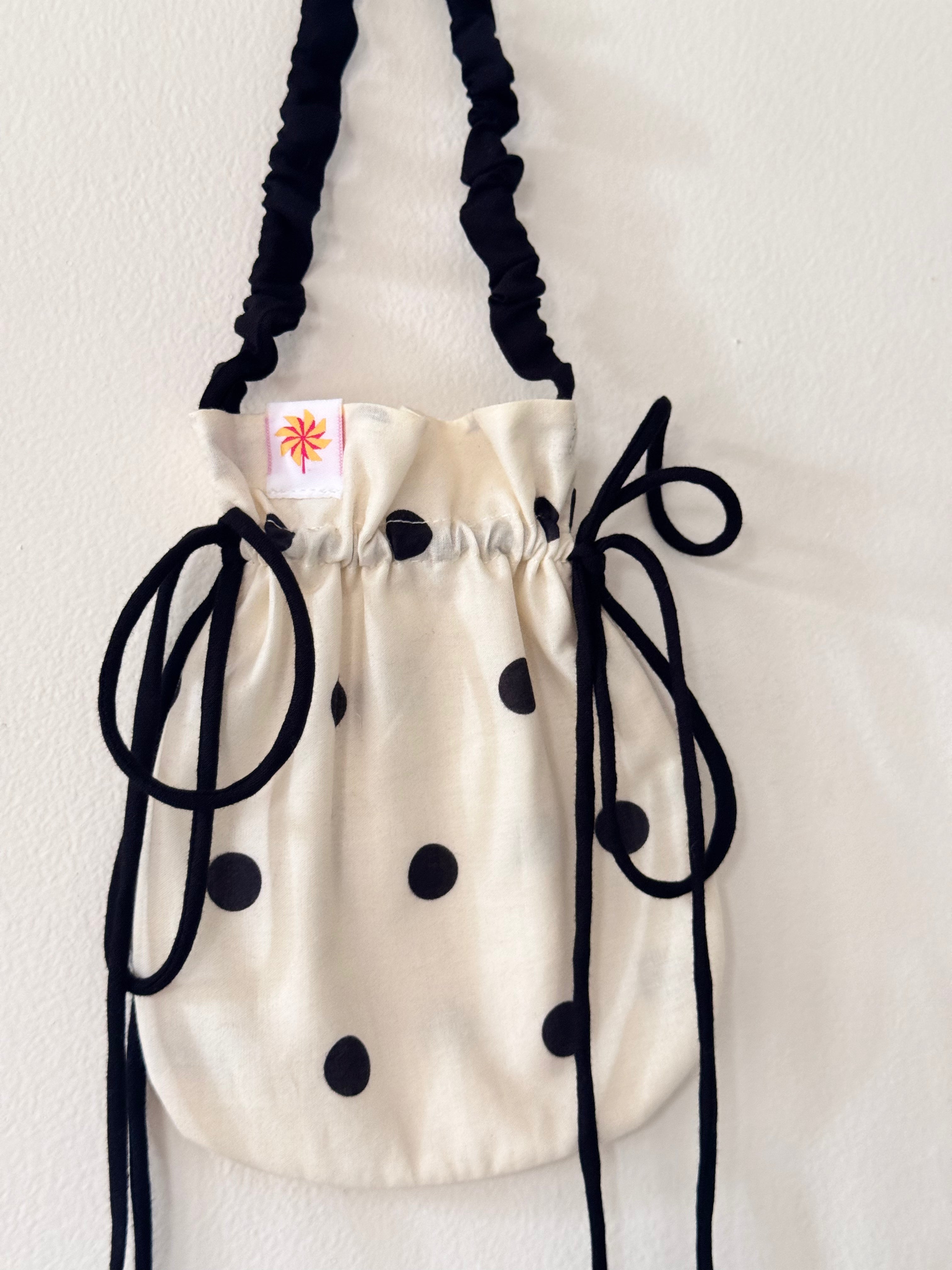 Polka Dot Potli / Drawstring Bag