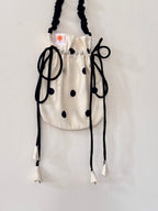 Polka Dot Potli / Drawstring Bag