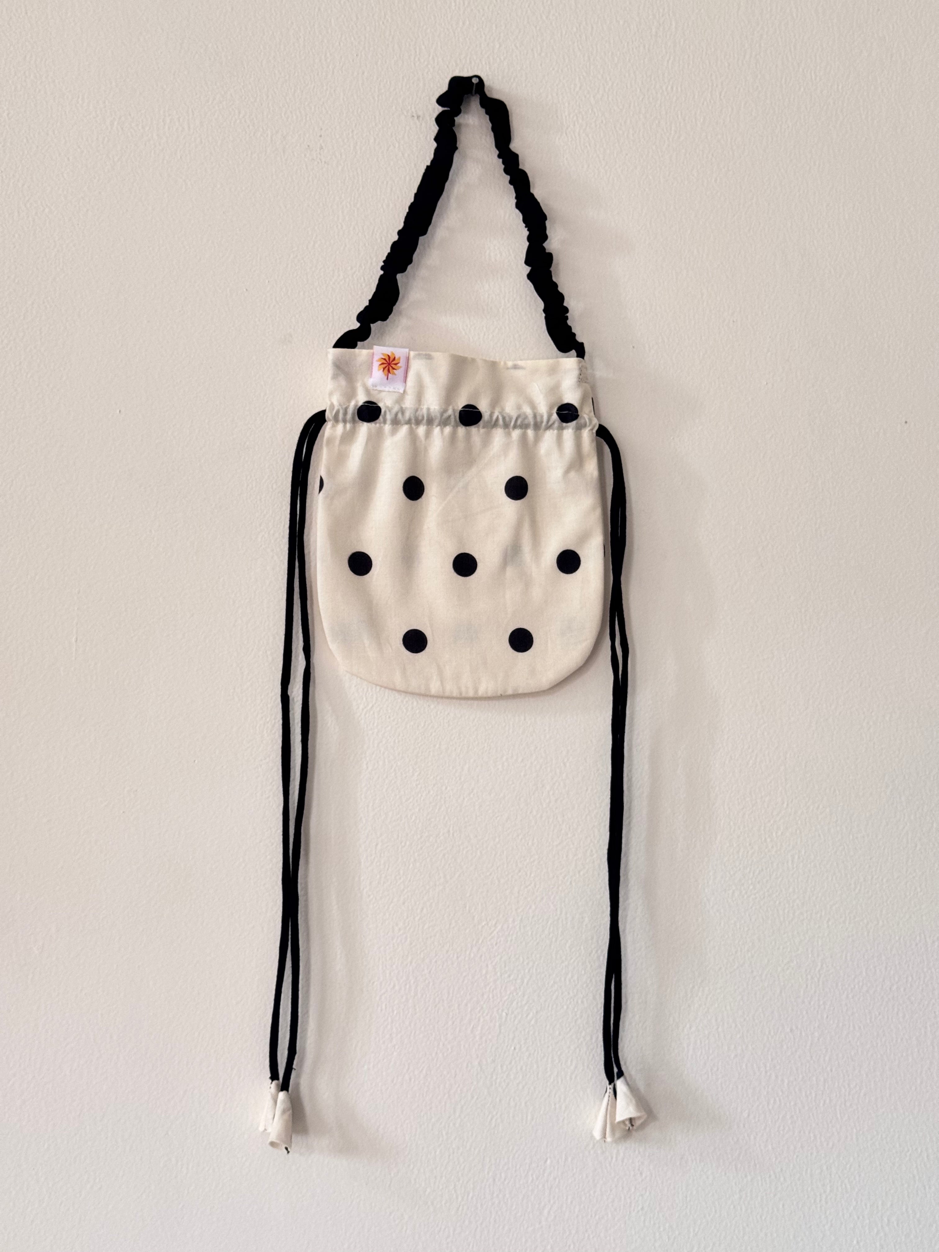 Polka Dot Potli / Drawstring Bag