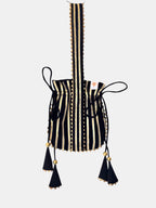 Black Gota Work Potli Bag