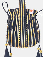 Black Gota Work Potli Bag
