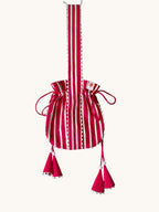 Pink Gota Work Potli Bag