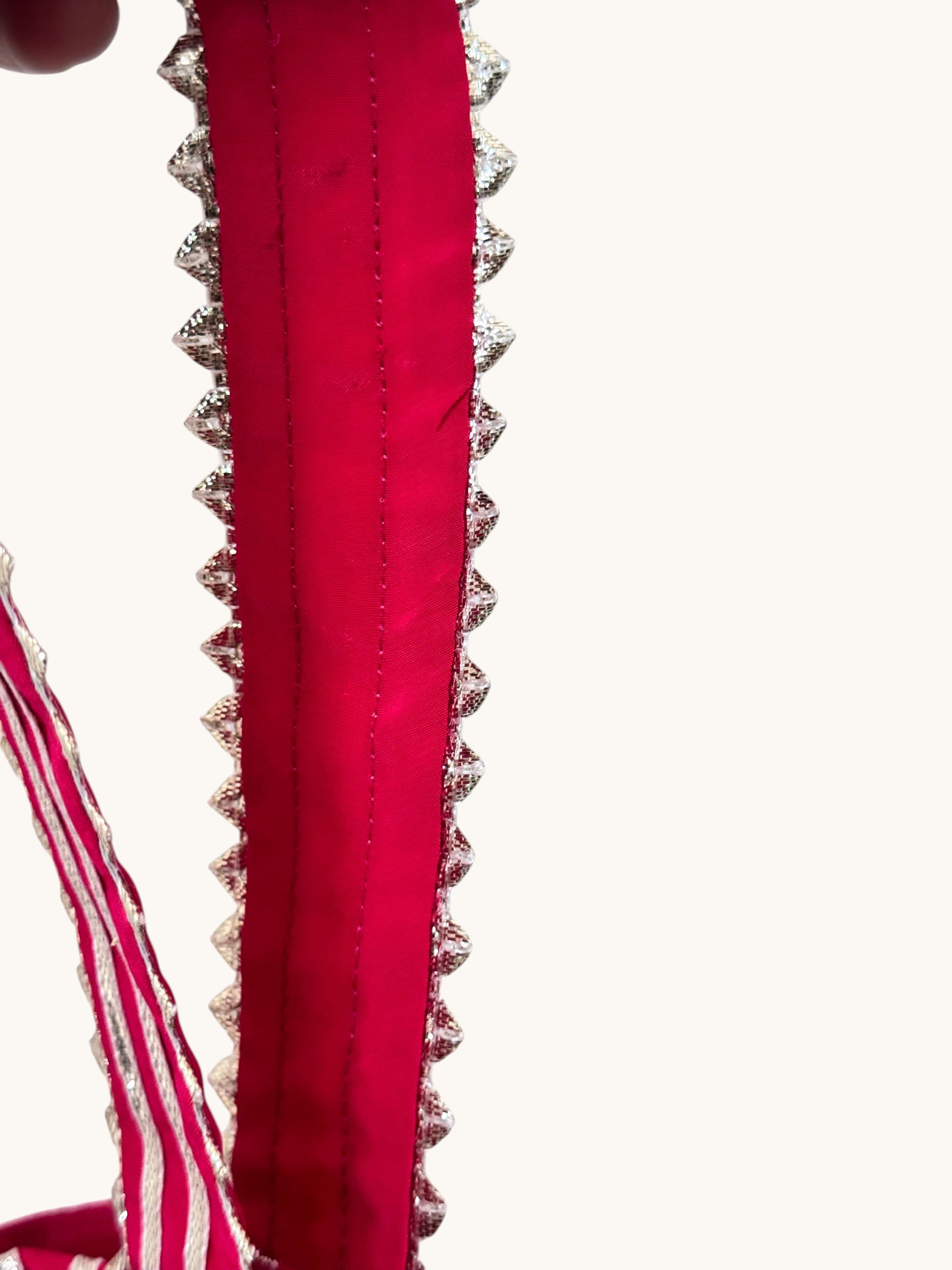 Pink Gota Work Potli Bag