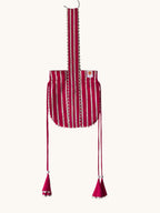 Pink Gota Work Potli Bag