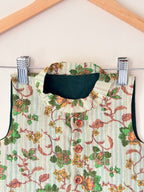 Boys Floral Print Kantha Stitch Style Bandi / Nehru Jacket