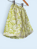 Girls Botanical Print Cotton Kurti & Kalidar Palazzo Set