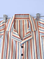 Boys Vertical Stripes 100% Cotton Shirt