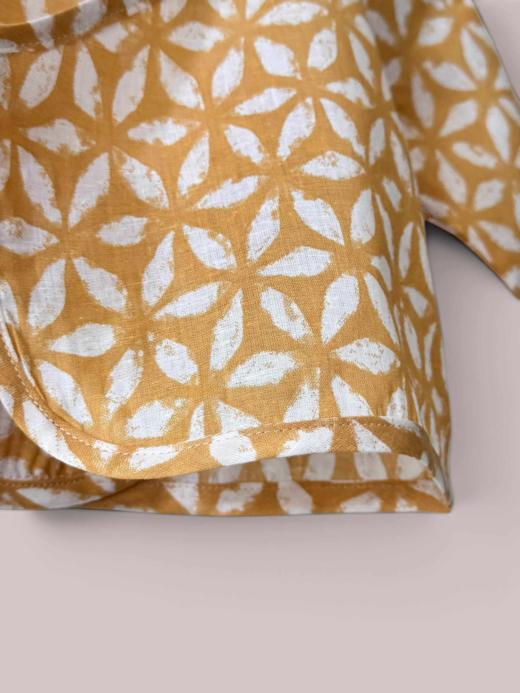 Unisex Geometric Print Cotton Angrakha Baby Set (Pack Of 2)
