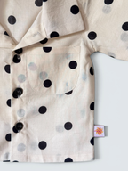 Boys Polka Dot Shirt and Shorts Cotton Set